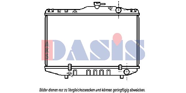 AKS DASIS Радиатор, охлаждение двигателя 210390N